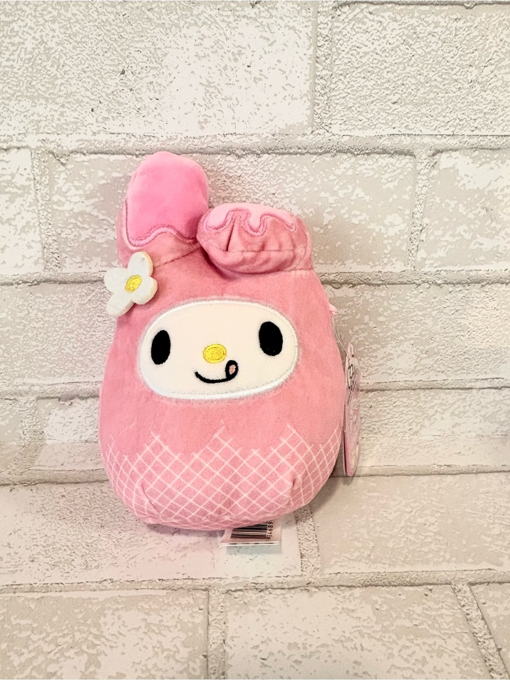 Squishmallows Sanrio My Melody Pink Ice Cream Waffle Cone NEW 5 inches NWT